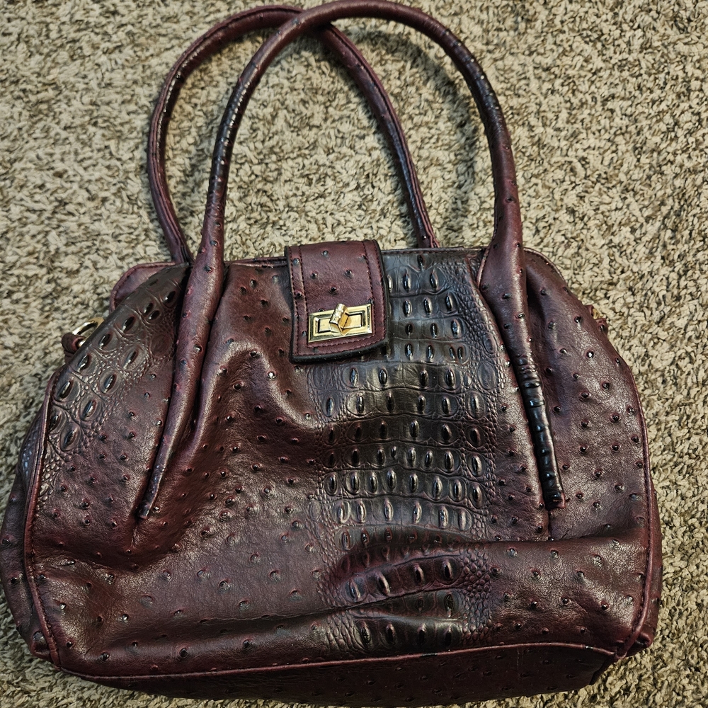 Elegant Burgundy Handbag